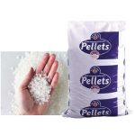 25 kg Kunststoffpellets, die Füllbeutelmaschine wiegen
