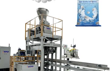 Automatische 25 kg Salztabletten-Abfüllmaschine mit offenem Mund