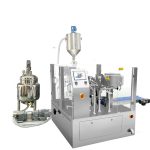 Automatische vorgefertigte Bag-Fill-Seal-Verpackung mit Kolbenfüller für Flüssigkeit und Paste