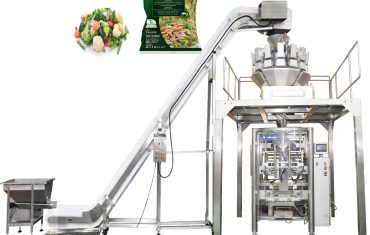 Automatische vertikale Verpackungsmaschine zum Füllen und Versiegeln von Beuteln für Salat